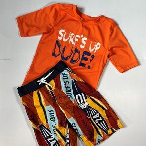 Boys Boardshorts and Rash guard